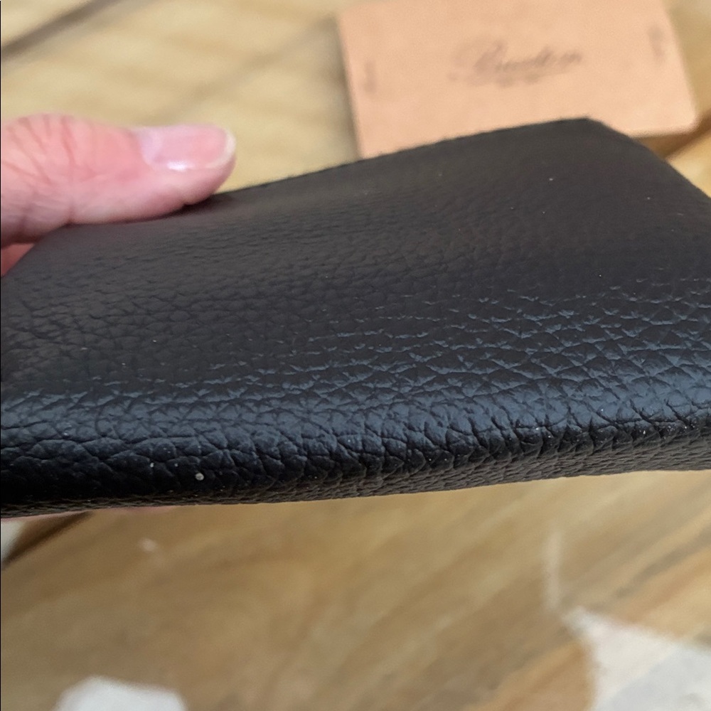 Buxton Black pebble, leather Coin Pouch new - Picture 4 of 4